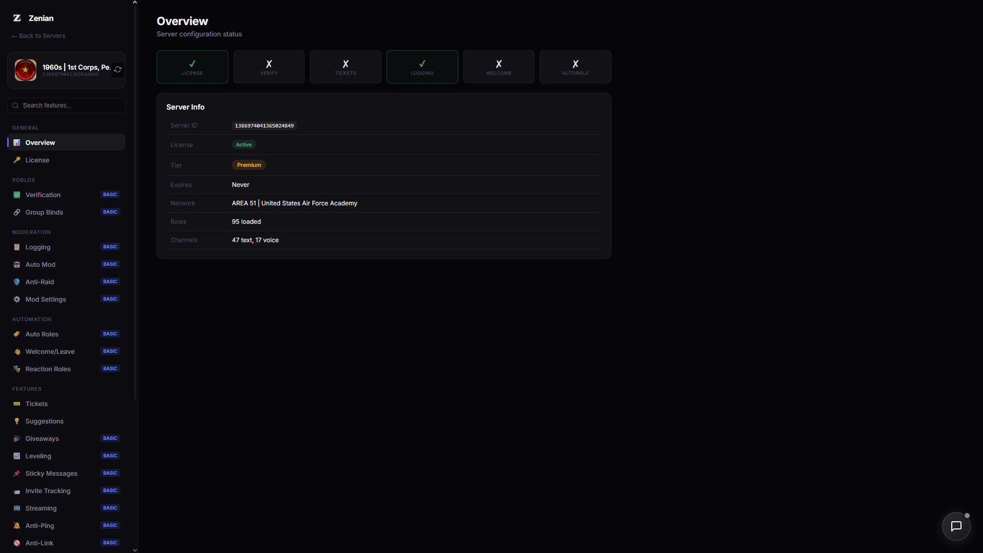 Zenian owner dashboard